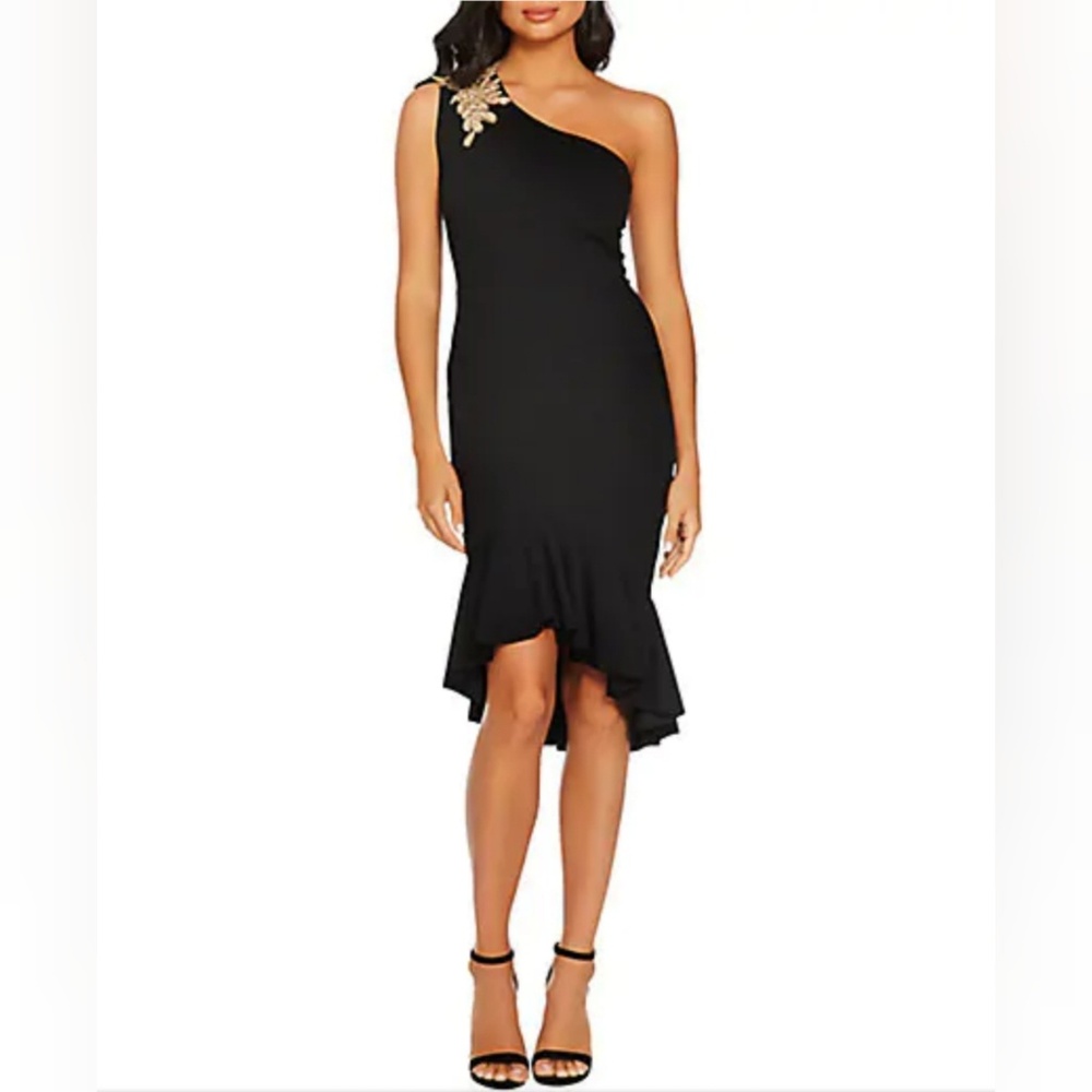 Super Sexy One Shoulder High Low Dress